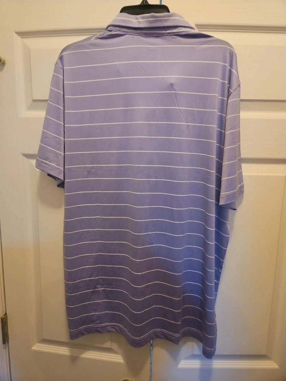 Ralph Lauren Men’s Liliac Polo with White Stripes